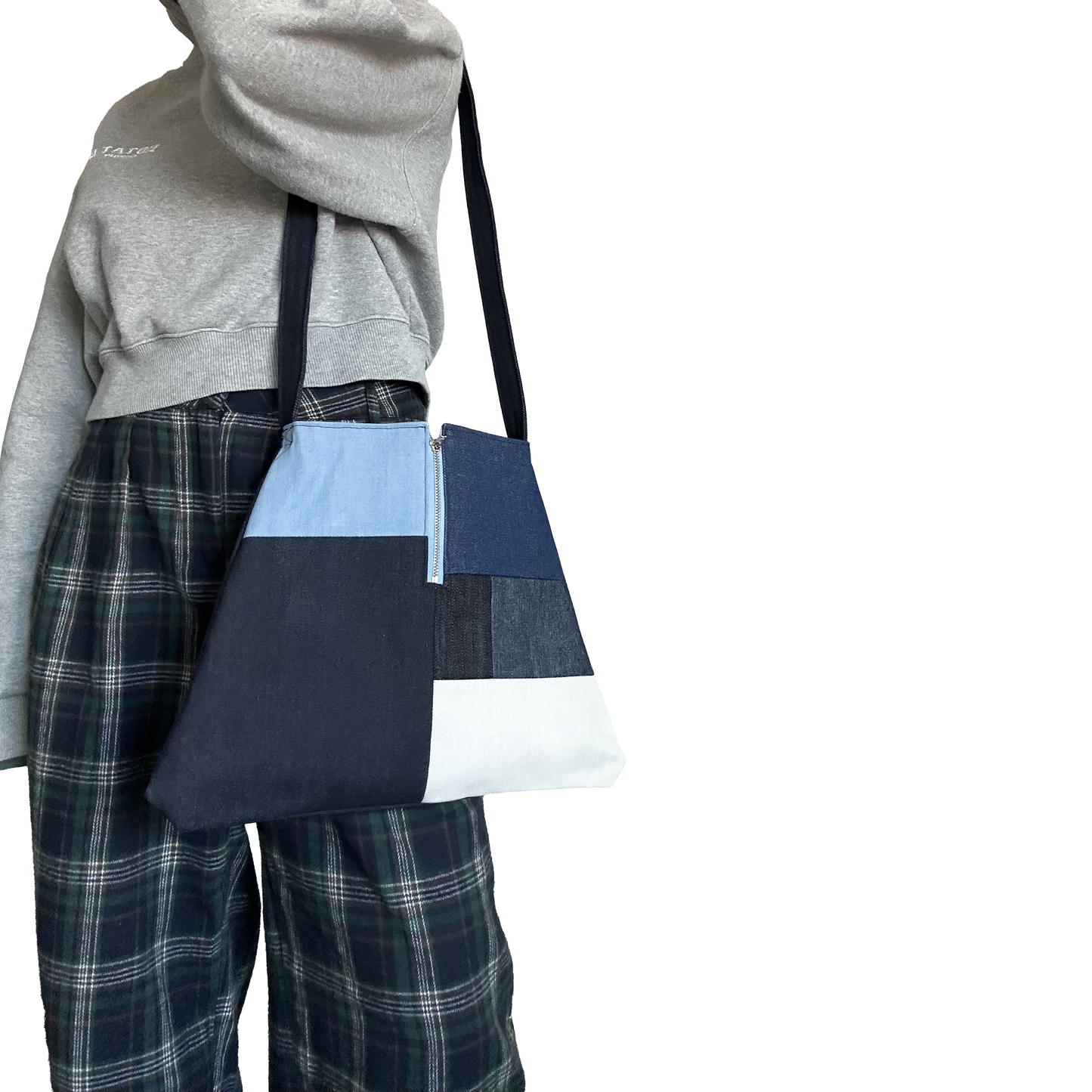 TRIANGLE COLOR BLOCK CROSSBODY BAG