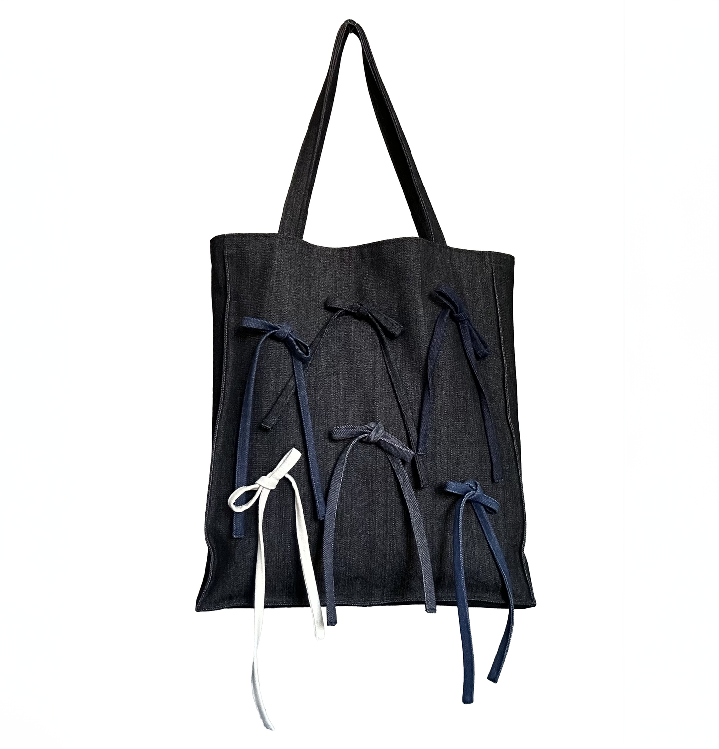 LARGE TOTE WITH MIXED COLOR BOWS