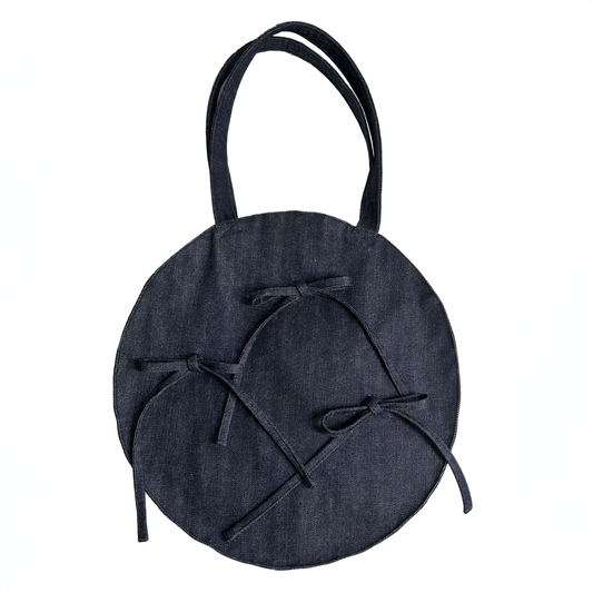 CIRCLE BAG WITH BOWS
